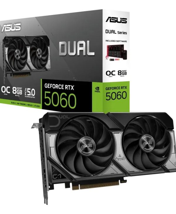 Asus GeForce RTX 5060 Dual OC 8GB GDDR7 Black DUAL-RTX5060-O8G