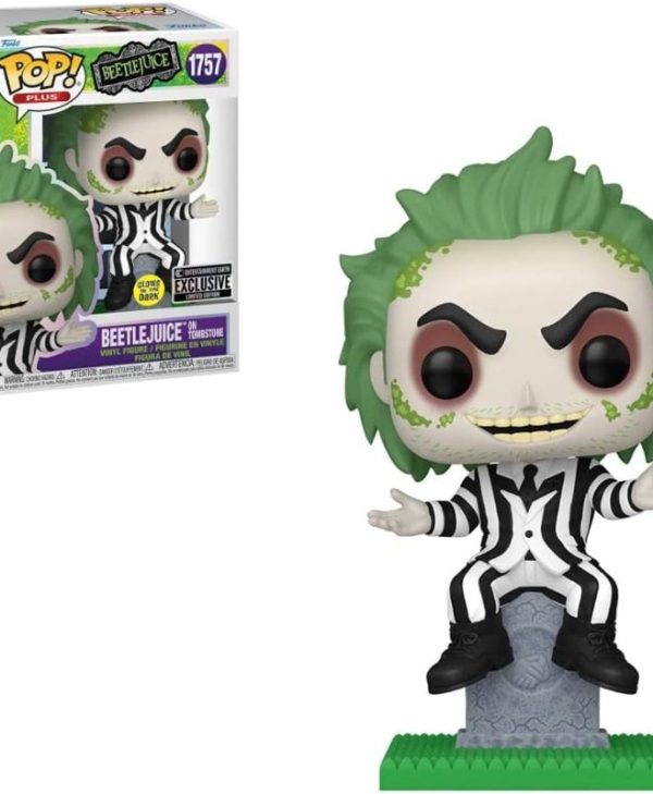Funko Pop! Plus: Beetlejuice on Tombstone (Special Edition) #1757 Vinyl Figure