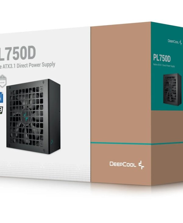 DeepCool PL-D Series 750W 12cm Fan Non-Modular 80+ Bronze PCIe 5.1 Black R-PL750D-FC0B-EU-V2