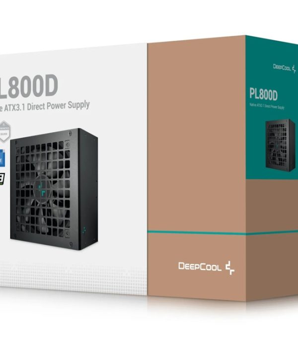 DeepCool PL-D Series 800W 12cm Fan Non-Modular 80+ Bronze PCIe 5.1 Black R-PL800D-FC0B-EU-V2