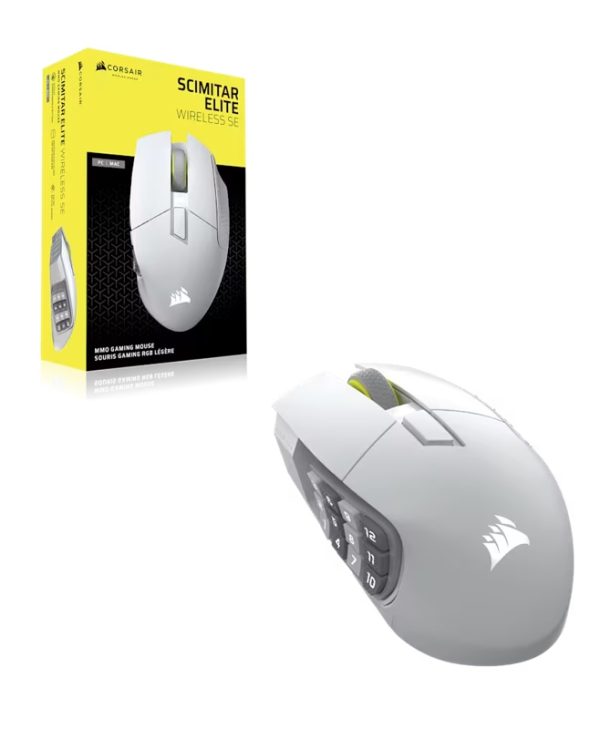 Corsair Mouse Scimitar Elite Wireless SE RGB White CH-9314011-WW