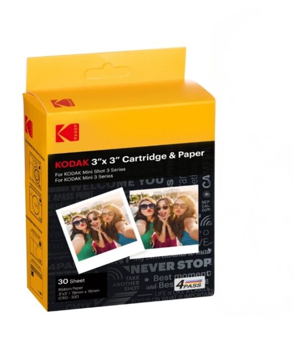 Kodak Photo Cartridge 30 Sheets for Mini 3 and Mini Shot 3 Series 7.6x7.6cm ICRG-330
