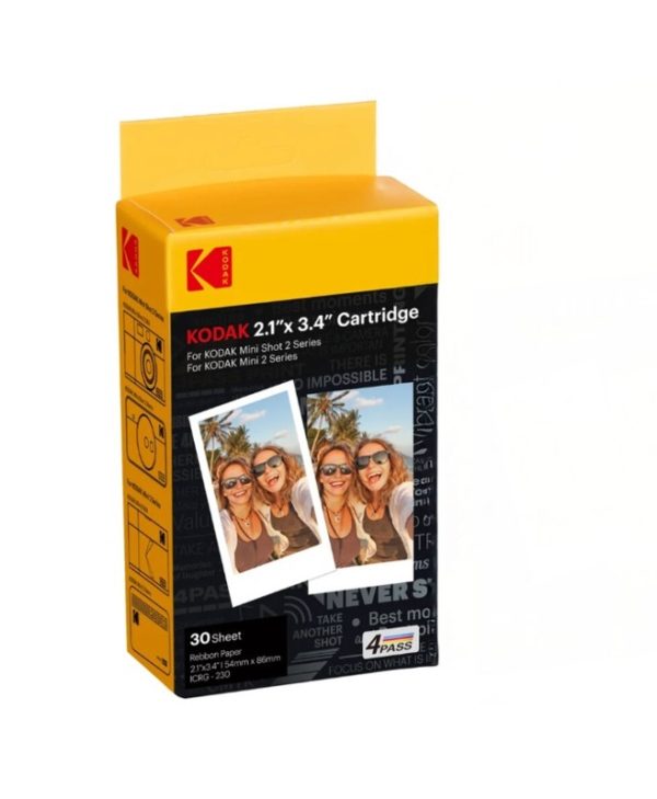 Kodak Photo Cartridge 30 Sheets for Mini 2 and Mini Shot 2 Series 5.3x8.6cm ICRG-230