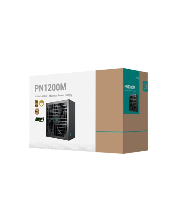DeepCool PN-M Series 1000W 13.5cm Fan Full Modular 80+ Gold PCIe 5.1 Black R-PNA00M-FC0B-JGEU