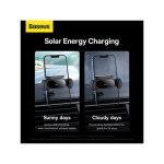 Baseus Steel Cannon Pro Solar Powered Car Mount with Built-in Battery Charger Black SUGP010001 - Image 5