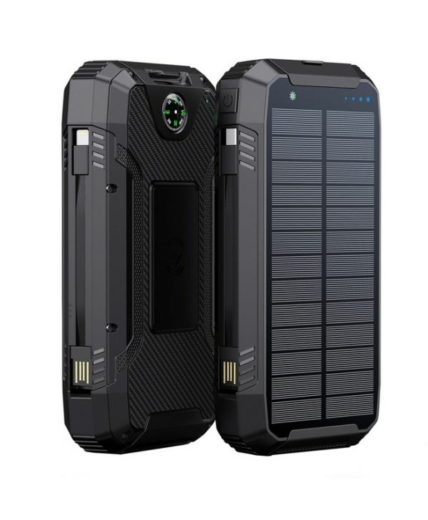 PowerNeed S20000Q Powerbank 20000mAh with Solar Charging Black S20000Q