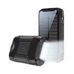 PowerNeed S20000Q Powerbank 20000mAh with Solar Charging Black S20000Q - Image 2