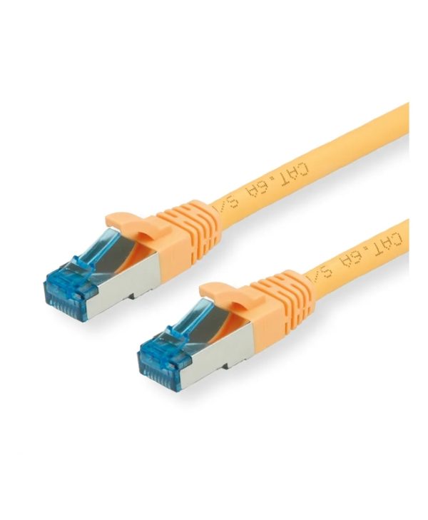 VALUE S/FTP Cat6a 0.5m PiMF LSOH Snagless Yellow 21.99.1930-100