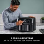 Ninja Air Fryer Dual Zonel 7.6L 2470W Black AF300EUR - Image 9
