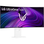 LG UltraGear 38.5" UWQHD OLED 240Hz 0.03ms Curved Gaming Monitor White 39GX90SA-W - Image 2