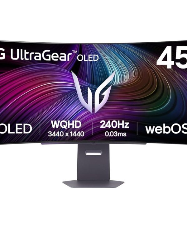 LG UltraGear 44.5" UWQHD OLED 240Hz 0.03ms Curved Gaming Monitor Black 45GX90SA-B