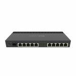 MikroTik 10-Port + 1 SFP+ Gigabit Router Rack Mounted 1U Black RB4011iGS+RM