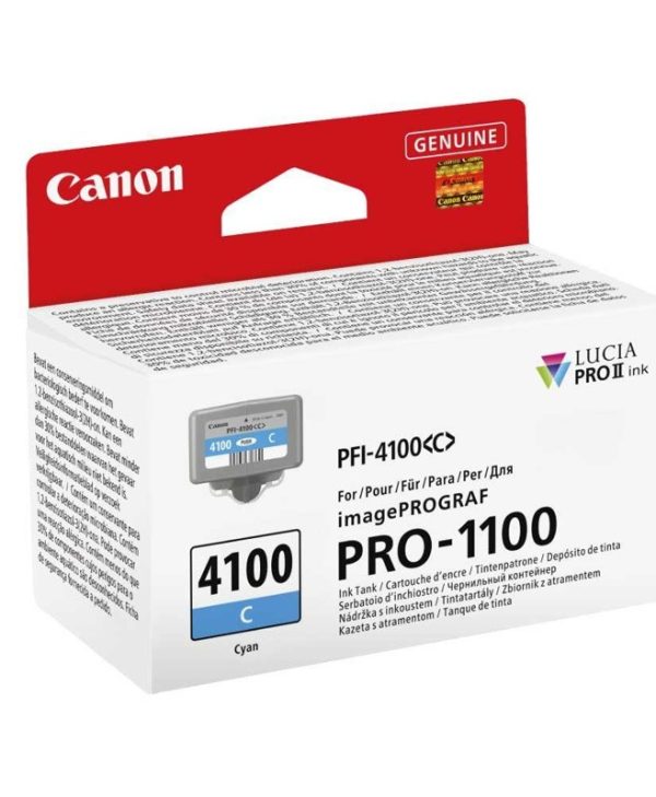 Canon Ink PFI-4100C 80ml Cyan 6778C001