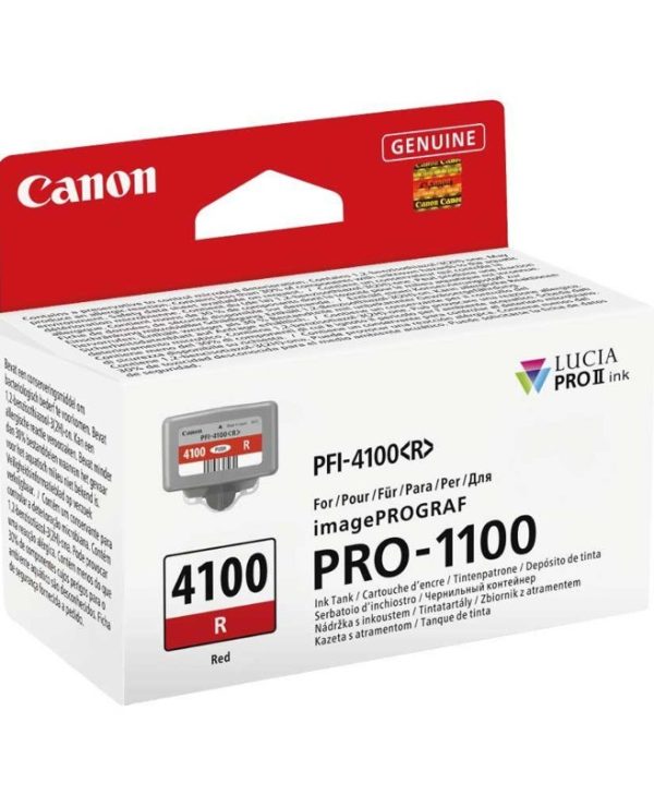 Canon Ink PFI-4100R 80ml Red 6785C001
