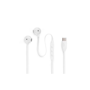 JBL Tune 305C In- Ear Hi-Res Headphones USB-C White JBLT305CWHT