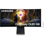 Samsung Odyssey G8 G85SD 34" UWQHD OLED 175Hz 0.03ms Curved Gaming Monitor Silver LS34DG850SUXDU