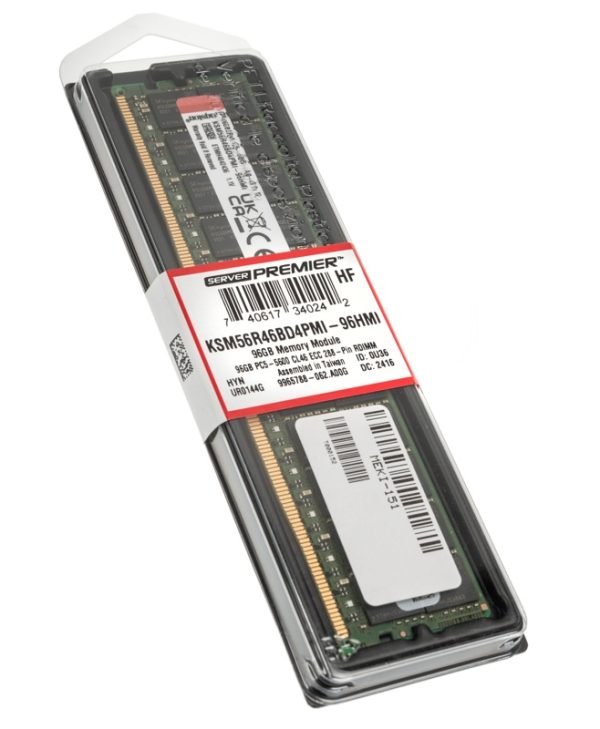 Kingston Registered DIMM 96GB DDR5 5600 ECC KSM56R46BD4PMI-96HMI
