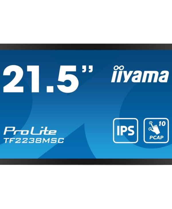 Iiyama Prolite TF2238MSC-B1 21.5" Full HD IPS Singage Touch Monitor Black TF2238MSC-B1