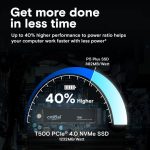 Crucial T500 4TB M.2 2280 NVMe PCIe Gen4.0 x4 CT4000T500SSD3 - Image 5