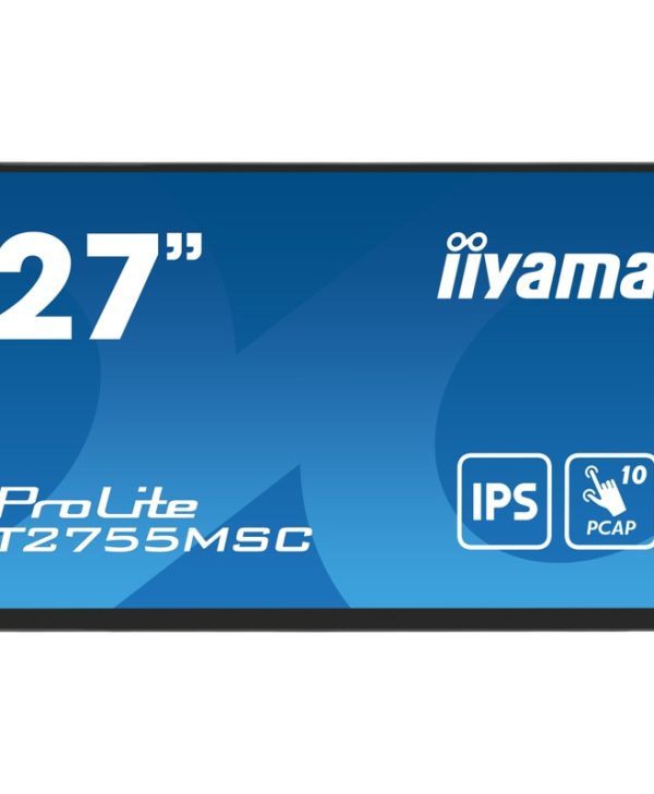 Iiyama ProLite T2755MSC-B1 27" FHD IPS Touch Singage  Monitor Black T2755MSC-B1