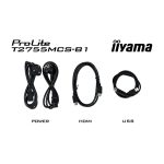 Iiyama ProLite T2755MSC-B1 27" FHD IPS Touch Singage  Monitor Black T2755MSC-B1 - Image 7