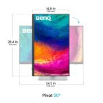 BenQ PD2730S 27" UHD+ IPS Design Monitor White 9H.LN7LA.TBE - Image 3