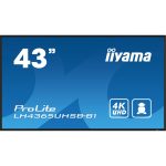 Iiyama ProLite LH4365UHSB-B1 43" UHD IPS Monitor Digital Signage Black LH4365UHSB-B1