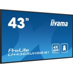 Iiyama ProLite LH4365UHSB-B1 43" UHD IPS Monitor Digital Signage Black LH4365UHSB-B1 - Image 3