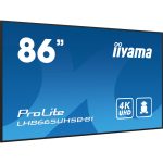 Iiyama LH8665UHSB-B1 86" UHD IPS Monitor Signage Profetional Use Black LH8665UHSB-B1 - Image 3