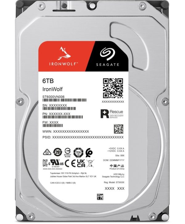 Seagate IronWolf NAS 6TB  3.5" SATA III 256MB Cache ST6000VN006