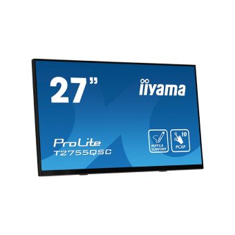 Iiyama ProLite T2755QSC-B1 27" WQHD IPS Touch Monitor Signage with USB Hub Black T2755QSC-B1