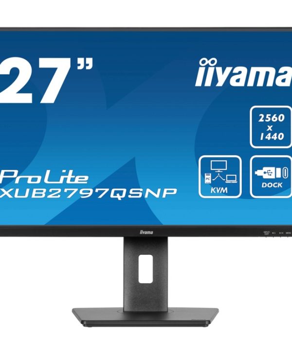 Iiyama ProLite XUB2797QSNP-B1 27" WQHD IPS Monitor Signage Black XUB2797QSNP-B1