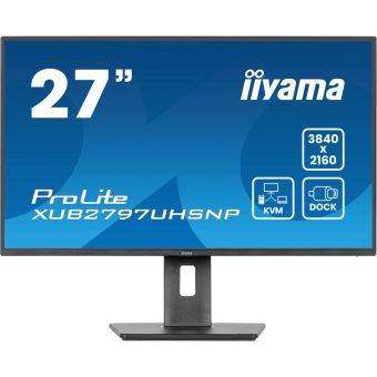 Iiyama ProLite XUB2797UHSNP-B1 27" UHD IPS KVM Monitor Signage Black XUB2797UHSNP-B1