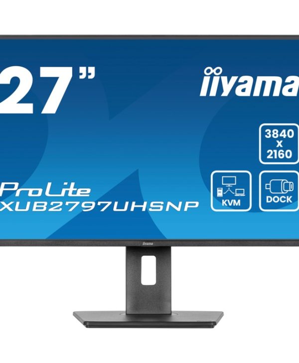 Iiyama ProLite XUB2797UHSNP-B1 27" UHD IPS KVM Monitor Signage Black XUB2797UHSNP-B1