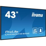 Iiyama LH4360UHS-B2AG 43" UHD Monitor Signage Black LH4360UHS-B2AG - Image 3