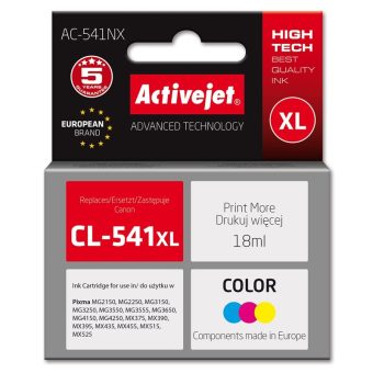Activejet AC-541NX Ink for Canon CL-541XL Cyan/Yellow/Magenta 300Pgs 5901443391135