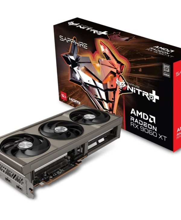 Sapphire Radeon RX 9060 XT Nitro+ Gaming OC 16GB GDDR6 Grey 11350-01-20G