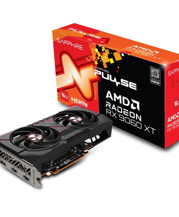 Sapphire Radeon RX 9060 XT Pulse Gaming 16GB GDDR6 Black 11350-03-20G