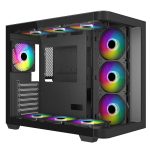 SuperCase HallStatt 30A Series Tempered Glass A-RGB BTF Midi-Case Black HA-30A