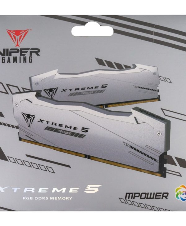 Patriot Viper Xtreme 5 MPower RGB 32GB (2x16GB) DDR5 6000MT/S CL30 White PVXR532G60C30KM