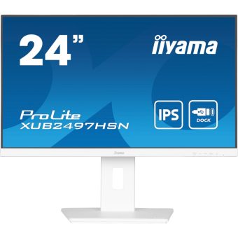 IIYAMA Prolite 23.8" Full HD IPS Touch Monitor White XUB2497HSN-W2