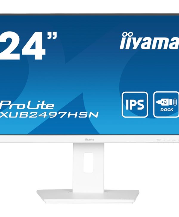 IIYAMA Prolite 23.8" Full HD IPS Touch Monitor White XUB2497HSN-W2