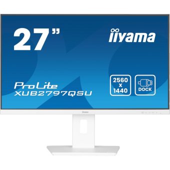 Iiyama ProLite 27" QHD IPS Monitor White XUB2797QSU-W2
