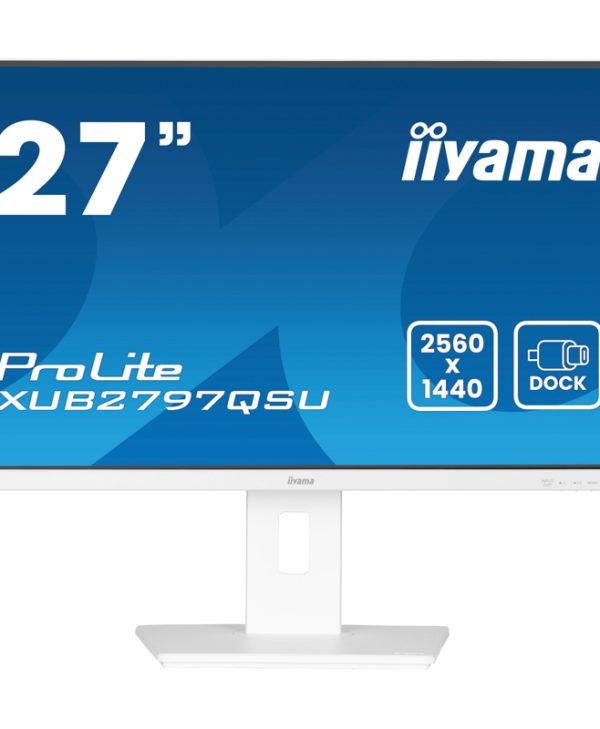 Iiyama ProLite 27" QHD IPS Monitor White XUB2797QSU-W2