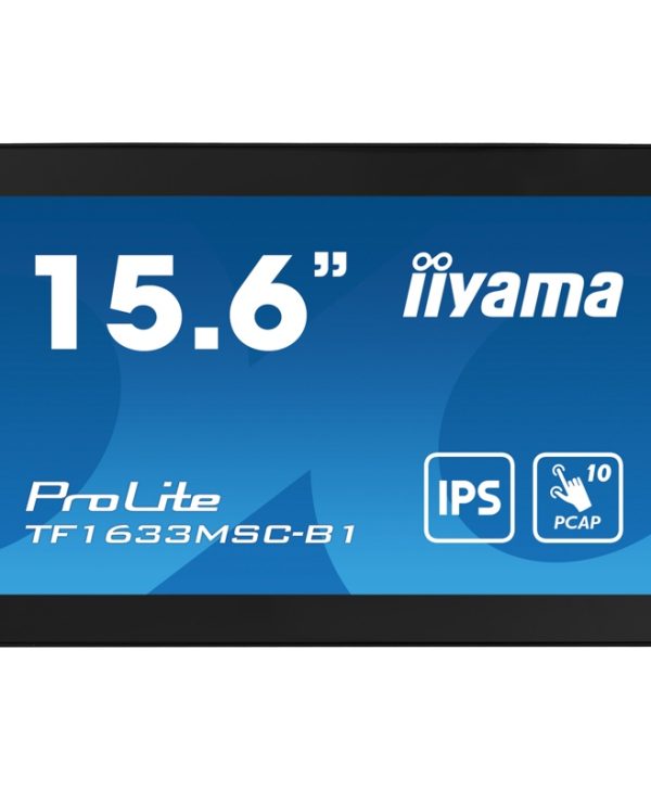 IIYAMA Prolite 15.6" Full HD IPS Touch Monitor Black TF1633MSC-B1