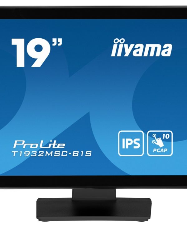 IIYAMA Prolite 19" SXGA IPS  Touch Monitor Black T1932MSC-B1S