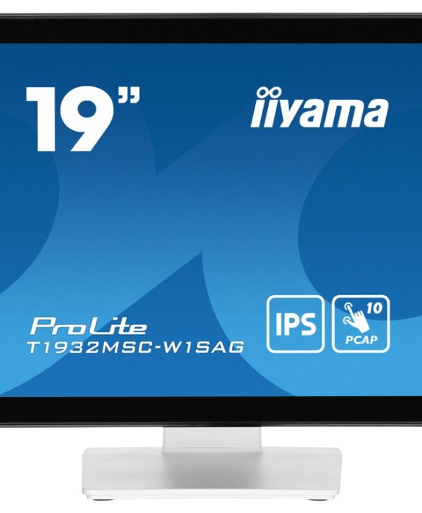 Iiyama Prolite 19" SXGA IPS Touch Monitor White/Black T1932MSC-W1SAG