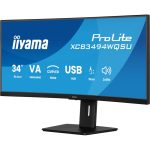 Iiyama ProLite 34" UWQHD Curved IPS Monitor FreeSync Black XCB3494WQSU-B1 - Image 3