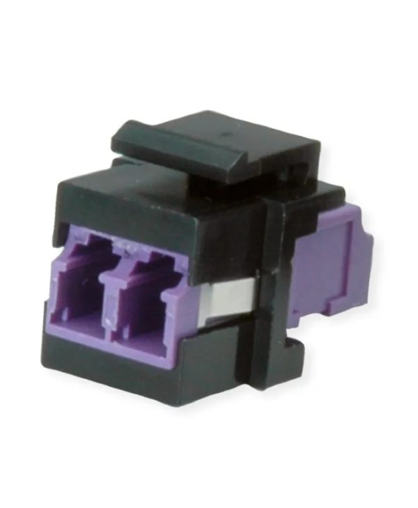 Roline Fiber Optic Keystone Jack LC/LC Duplex Multimode OM4 21.17.0002