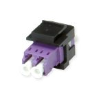 Roline Fiber Optic Keystone Jack LC/LC Duplex Multimode OM4 21.17.0002 - Image 2